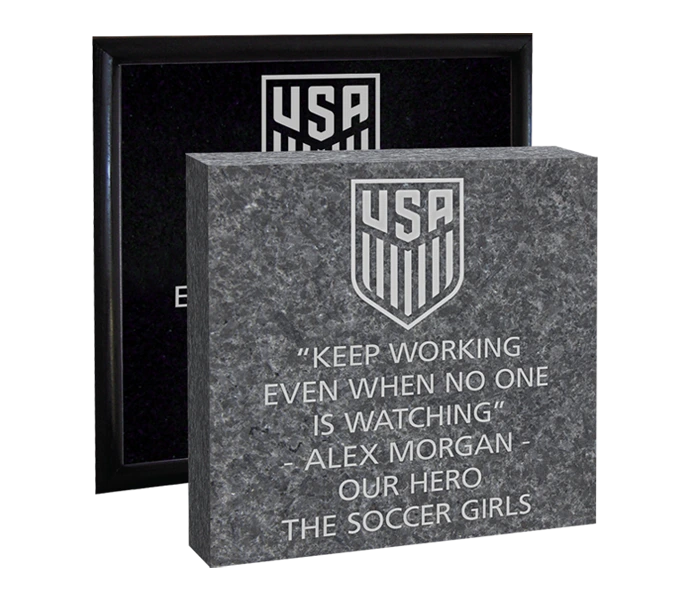 [USSNTC 12X12 LOGO GRANITE] 12x12 U.S. Soccer Logo Granite (Paver)